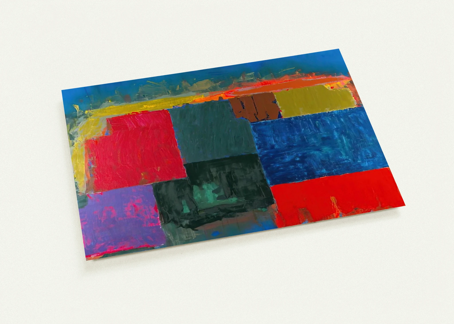 North Sound - 1979 By John Hoyland Pack of 10 Post Cards | John Hoyland Post Cards | A6 (10.5 x 14.8 cm) - 4.1 x 5.8 inches