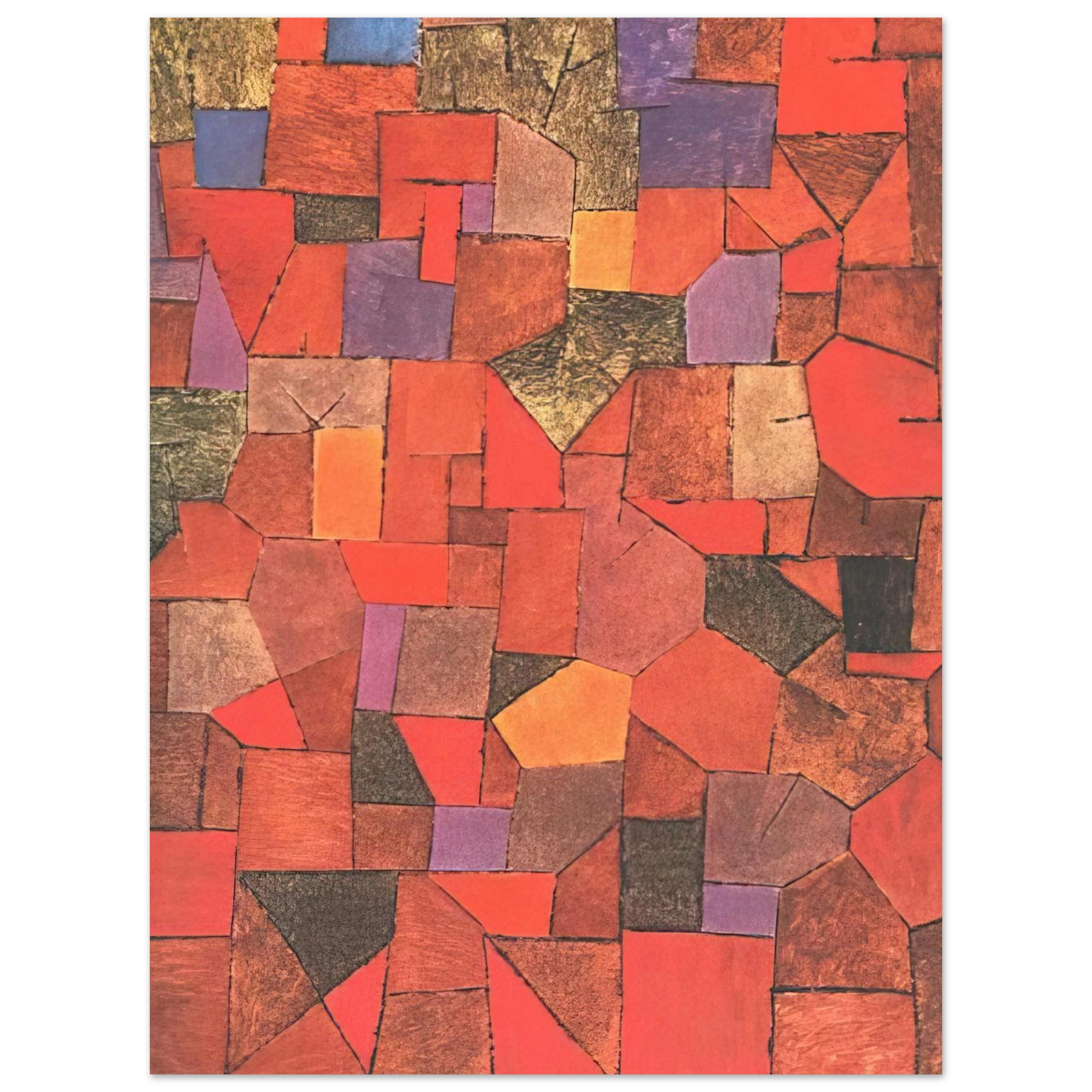 Paul Klee - MOUNTAIN VILLAGE AUTUMNAL 1934 Fine Art Poster - Default Title