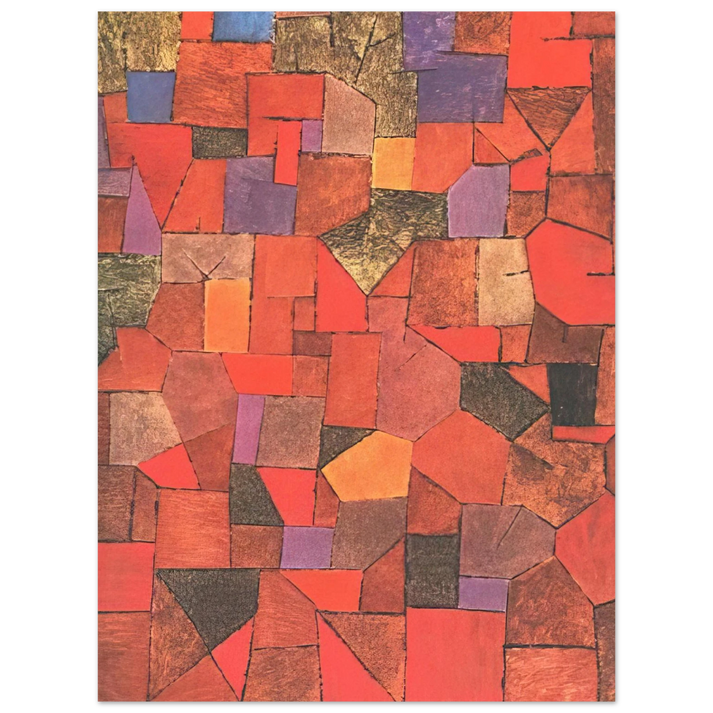 Paul Klee - MOUNTAIN VILLAGE AUTUMNAL 1934  75x100 cm / 30x40inches Fine Art Poster