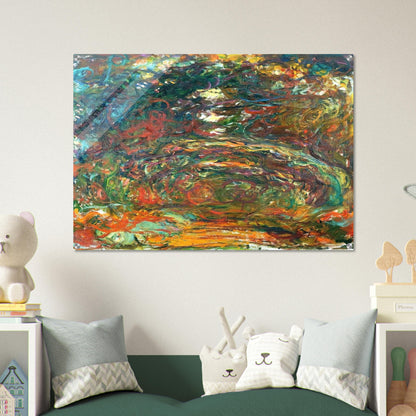 Path under the Rose Arches, Giverny - claude monet Acrylic Print - 70x100 cm / 28x40″ inches | claude monet Wall Art | claude monet Prints