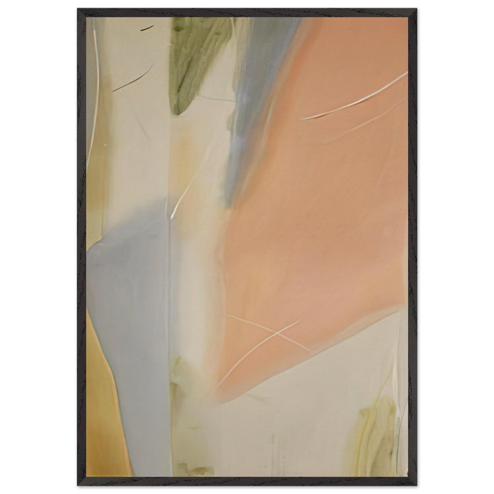 Untitled - 1987 N1 - Larry Zox 70x100 cm / 28x40 inches Framed Art Print – Black Wooden Frame