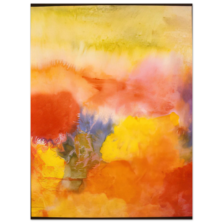 Ronnie Landfield - Abundance In The Garden - 1992  75x100 cm / 30x40inches Fine Art Poster