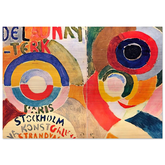 MODERNISM - Sonia Delaunay Brushed Aluminum Print - 70x100 cm / 28x40 inches | Sonia Delaunay Aluminum Print | Sonia Delaunay Prints