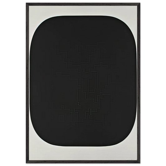 Black Variation IV from Second Curve series - Ellsworth Kelly Framed Art Print – Black Wooden Frame - Default Title - -Framed Art Print