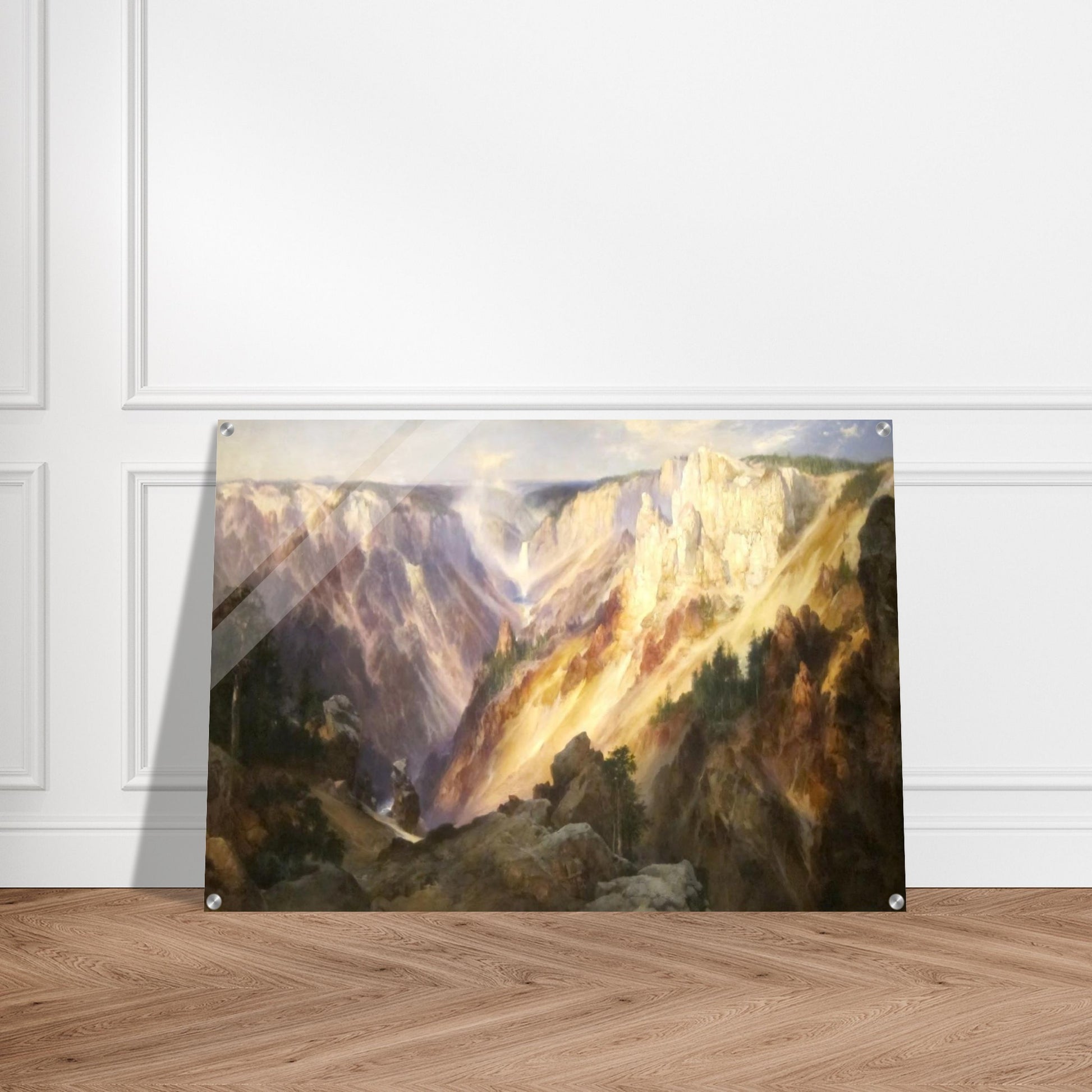 Grand Canyon of the Yellowstone - Thomas Moran Acrylic Print - 70x100 cm / 28x40″ inches