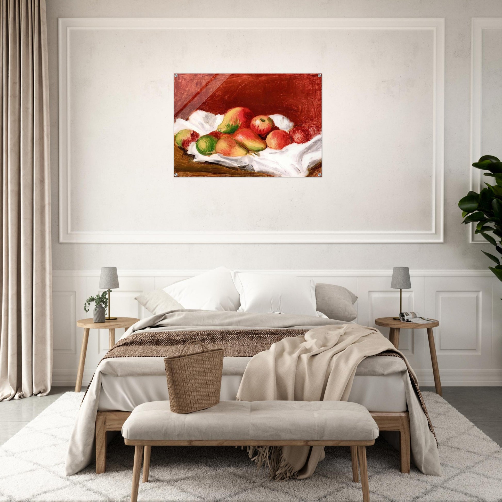 Pears and Apples - Pierre-Auguste Renoir Acrylic Print - 70x100 cm / 28x40″ inches | Pierre-Auguste Renoir Wall Art | Pierre-Auguste Renoir Prints