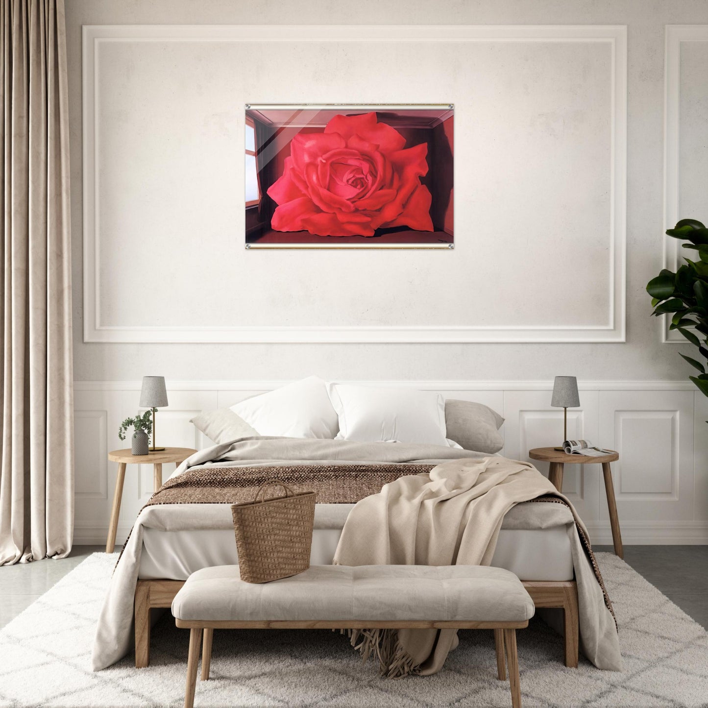 THE TOMB OF THE WRESTLERS 1960 - Rene Magritte Acrylic Print - 70x100 cm / 28x40″ inches | Rene Magritte Wall Art | Rene Magritte Prints