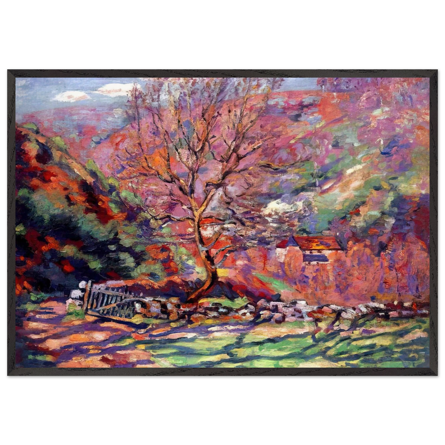 Crozant solitude - 1915 - Armand Guillaumin Framed Art Print – Black Wooden Frame - Default Title - -Framed Art Print