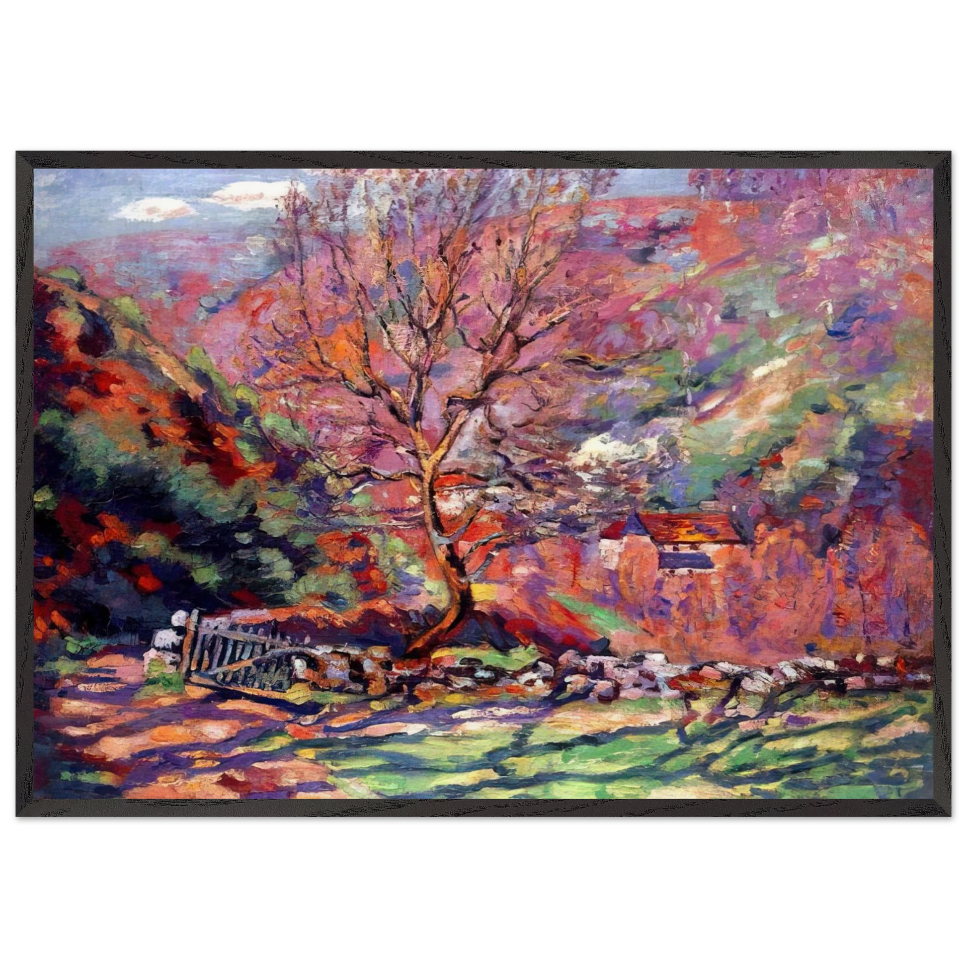 Crozant solitude - 1915 - Armand Guillaumin Framed Art Print – Black Wooden Frame - Default Title - -Framed Art Print