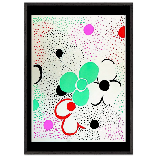 Composition N8 - Sonia Delaunay 70x100 cm / 28x40 inches Framed Art Print – Black Wooden Frame