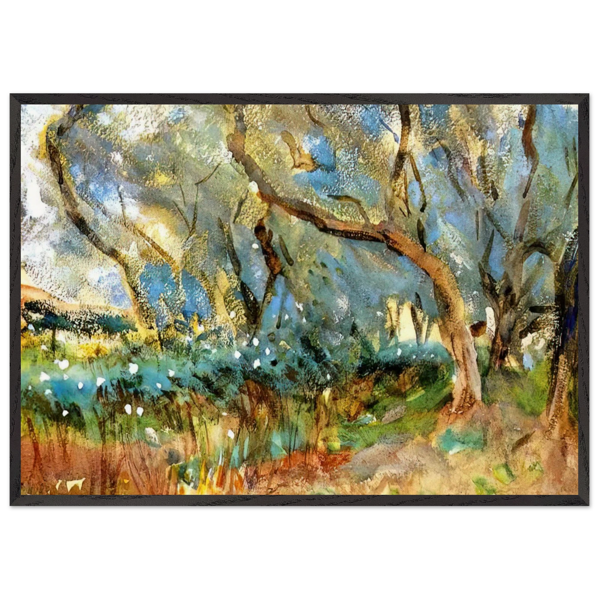 LANDSCAPE N12 - John Singer Sargent Framed Art Print – Black Wooden Frame - Default Title - -Framed Art Print