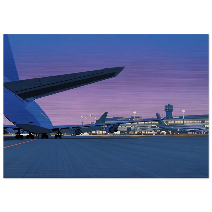 Taxiway - Hiroshi Nagai Brushed Aluminum Print - 70x100 cm / 28x40 inches | Hiroshi Nagai Aluminum Print | Hiroshi Nagai Prints