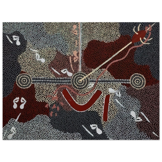 Clifford Possum Tjapaltjarri - Love Story - 1998 Fine Art Poster - Default Title