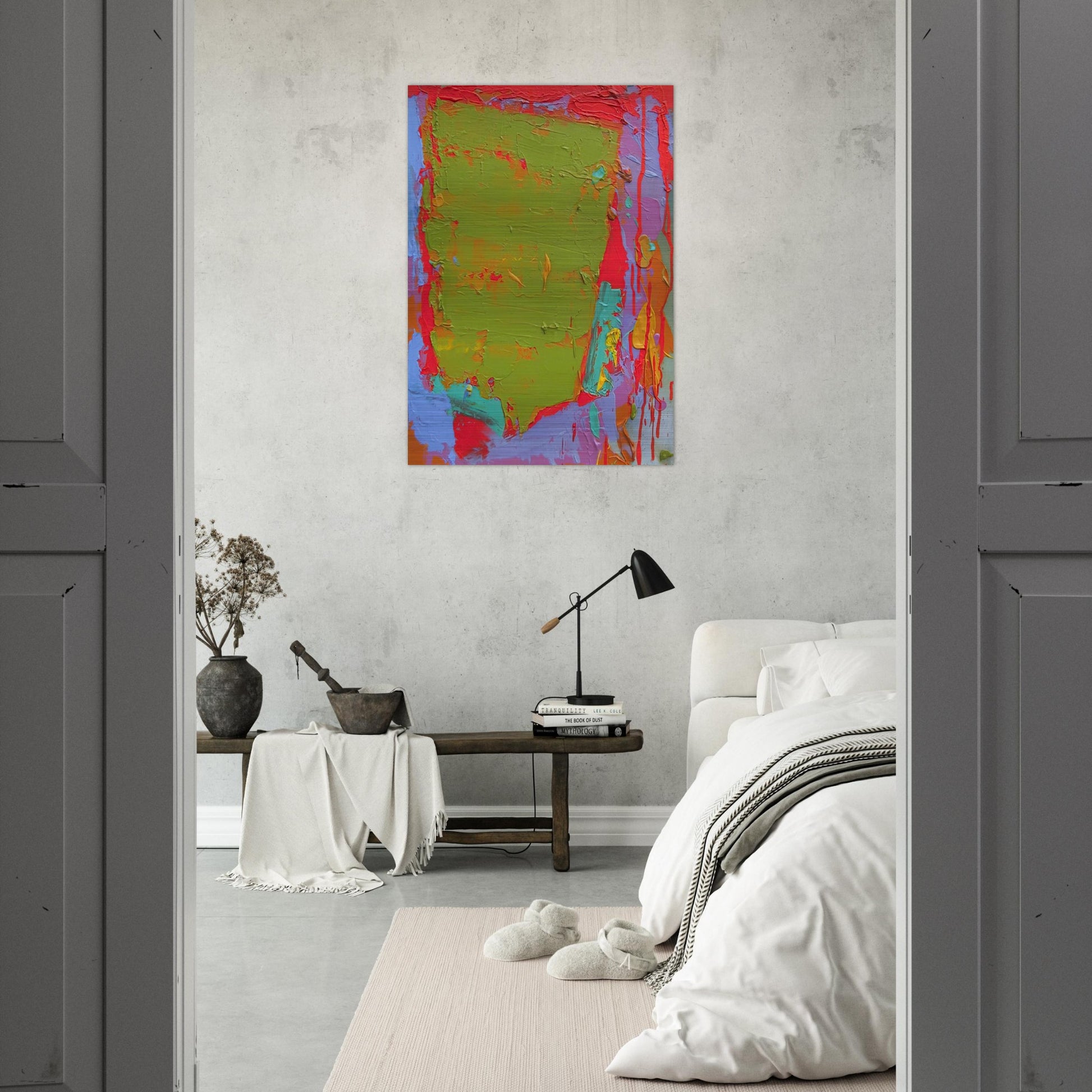 21.1.75 - 1975 - John Hoyland Brushed Aluminum Print - 70x100 cm / 28x40 inches | John Hoyland Aluminum Print | John Hoyland Prints