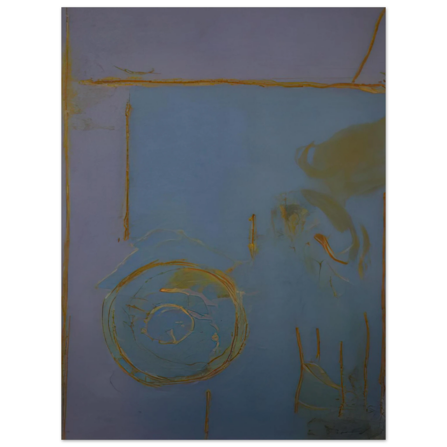 Helen Frankenthaler - Guadalupe - 1989 Wall art - 27x35 cm / 11x14 Inches - Premium Wooden Framed Poster With Fine Art Paper - Black frame