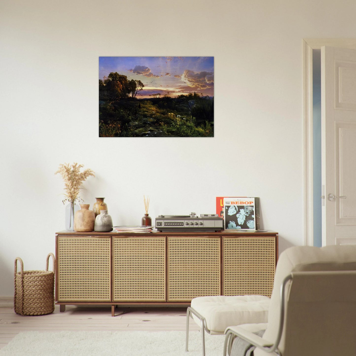 Dusk Wings - Thomas Moran Brushed Aluminum Print - 70x100 cm / 28x40 inches | Thomas Moran Aluminum Print | Thomas Moran Prints