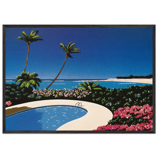 Fall of Sound - Hiroshi Nagai Framed Art Print – Black Wooden Frame - Default Title - -Framed Art Print