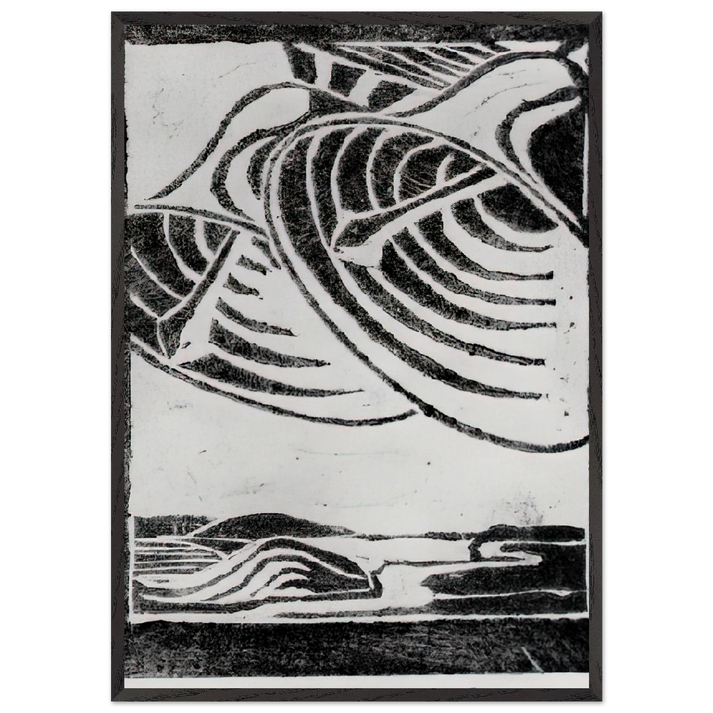 ESCHER 3 - MC Escher 70x100 cm / 28x40 inches Framed Art Print – Black Wooden Frame | Maurits Cornelis Escher Prints