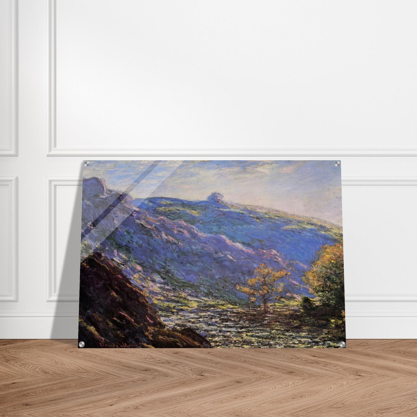 The Old Tree, Sunlight on the Petit Cruese - claude monet Acrylic Print - 70x100 cm / 28x40″ inches | claude monet Wall Art | claude monet Prints