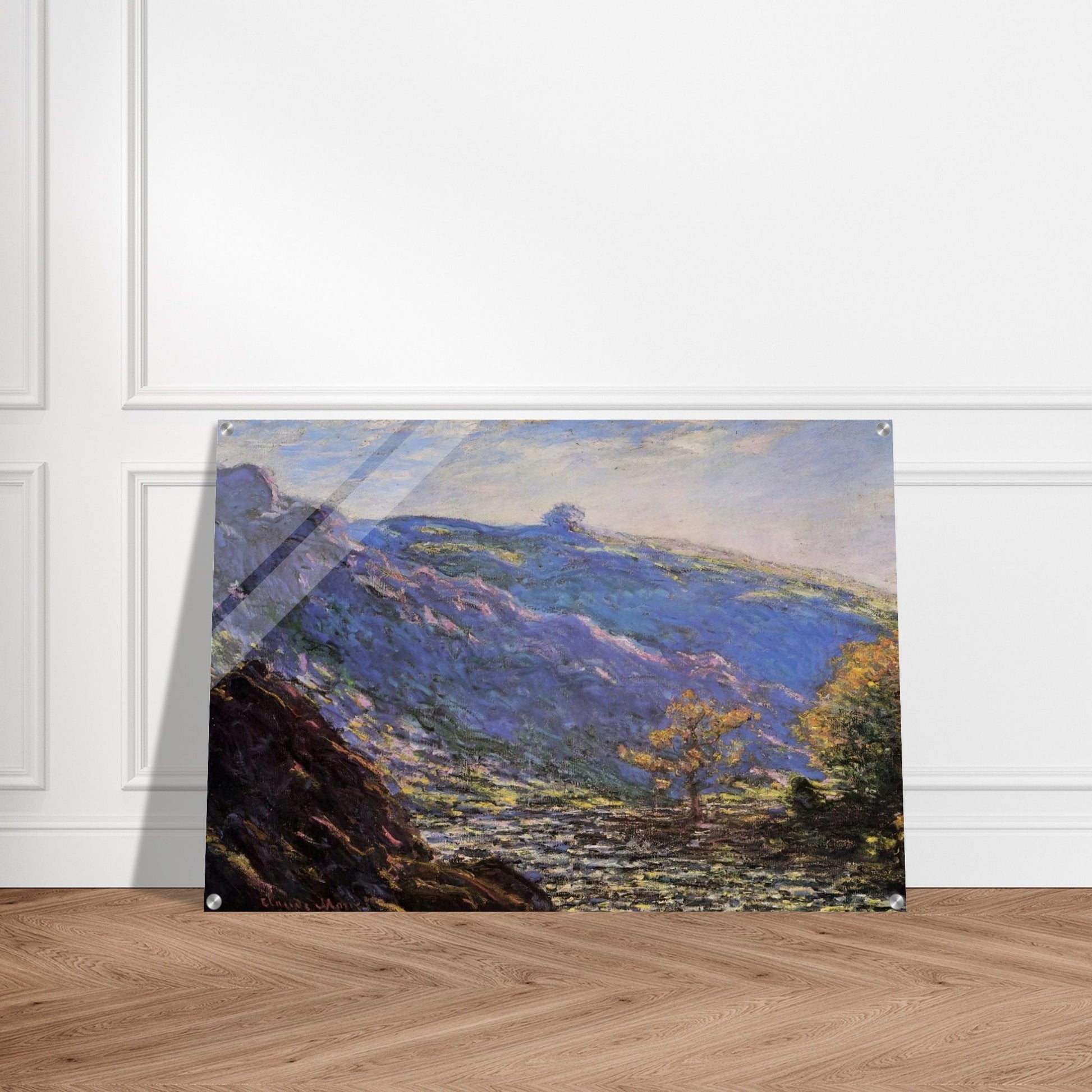 The Old Tree, Sunlight on the Petit Cruese - claude monet Acrylic Print - 70x100 cm / 28x40″ inches | claude monet Wall Art | claude monet Prints