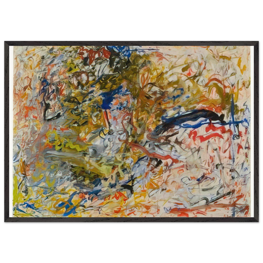 UNTITLED 1960 N2 - Milton Resnick Framed Art Print – Black Wooden Frame - Default Title - -Framed Art Print