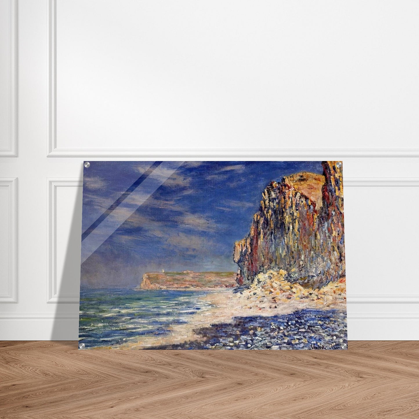 Cliff near Fecamp - claude monet Acrylic Print - 70x100 cm / 28x40″ inches