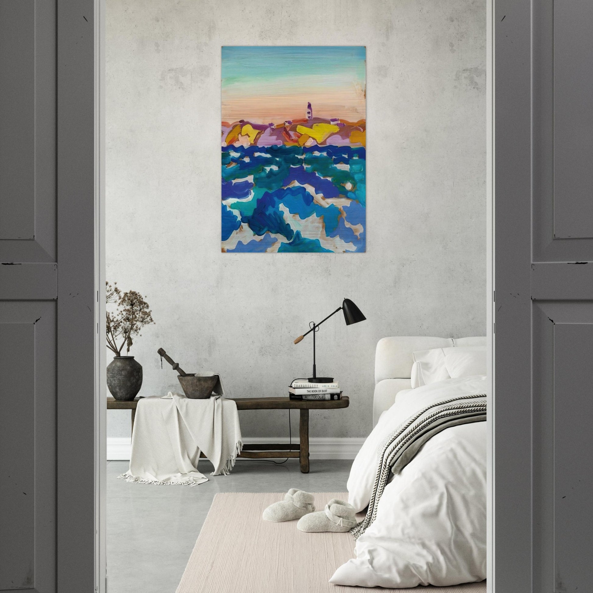 Le Phare - 1958 - Charles Lapicque Brushed Aluminum Print - 70x100 cm / 28x40 inches | Charles Lapicque Aluminum Print | Charles Lapicque Prints