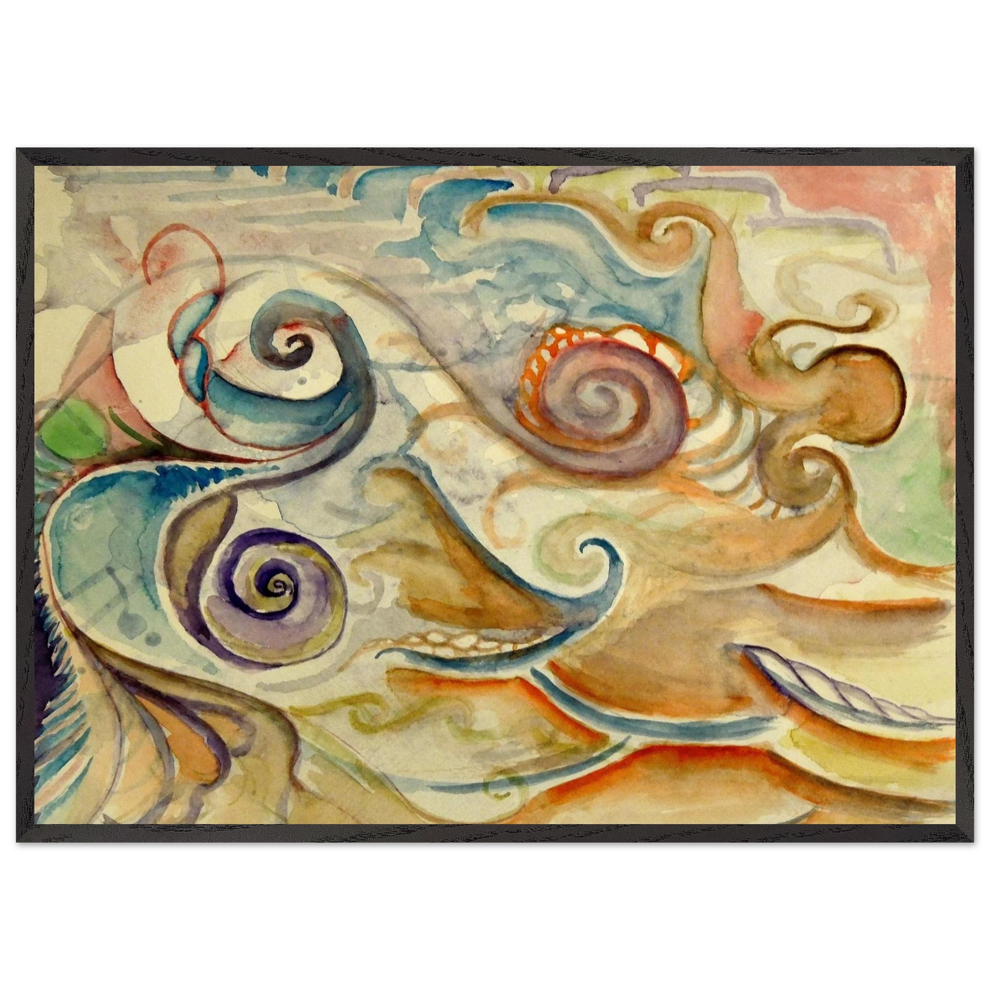 Walter Inglis Anderson - Walter Anderson Wall art - 13x18 cm / 5x7 Inches - Premium Wooden Framed Poster With Fine Art Paper - Black frame