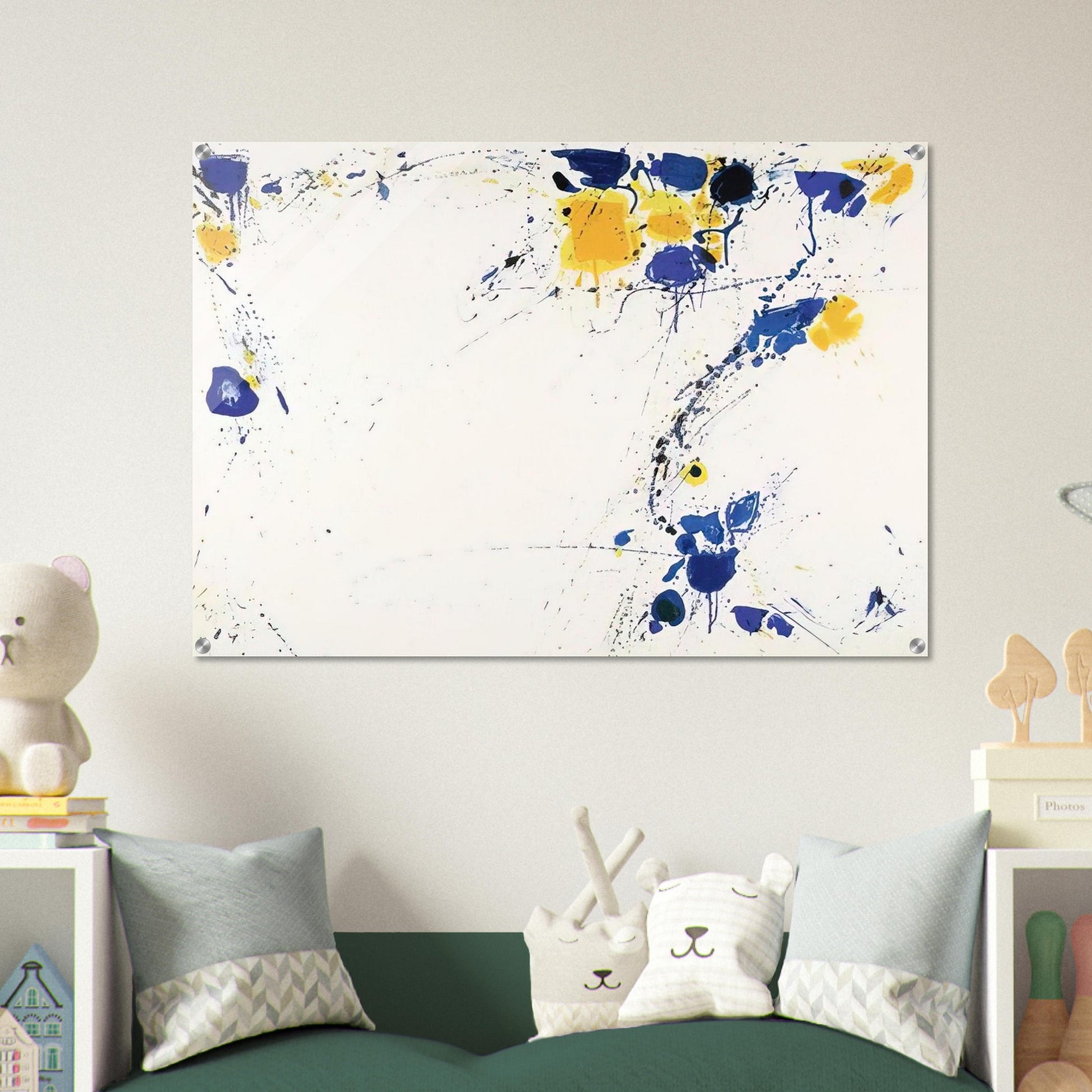 Foot Print - Sam Francis Acrylic Print - 70x100 cm / 28x40″ inches | Sam Francis Wall Art | Sam Francis Prints