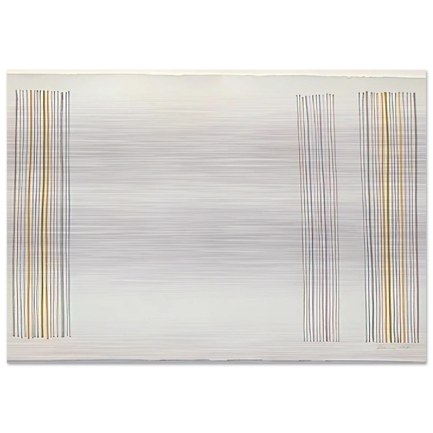 Untitled - 1981 - Gene Davis Brushed Aluminum Print - 70x100 cm / 28x40 inches | Gene Davis Aluminum Print | Gene Davis Prints