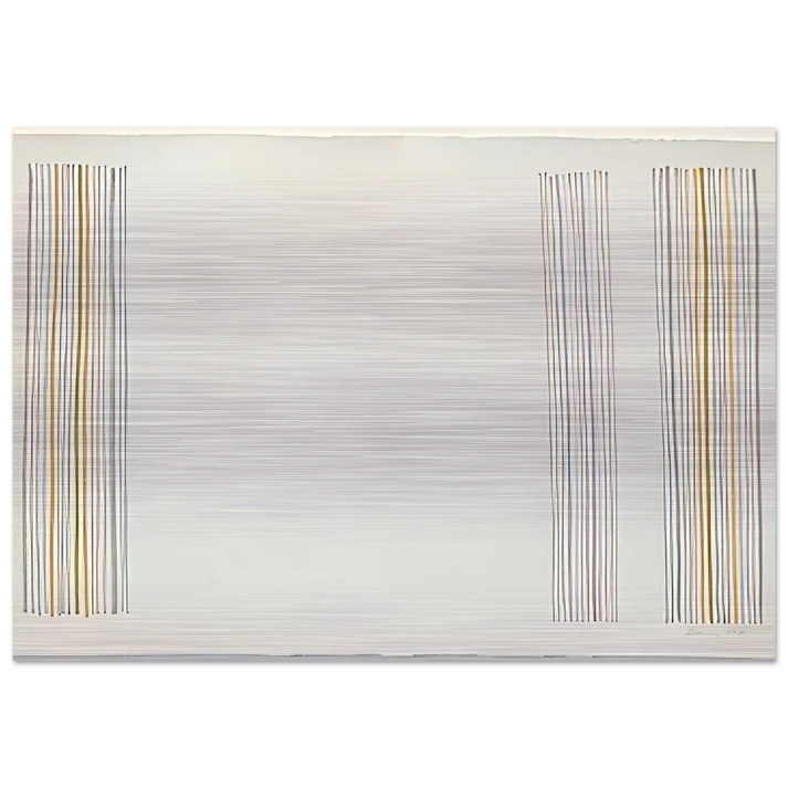 Untitled - 1981 - Gene Davis Brushed Aluminum Print - 70x100 cm / 28x40 inches | Gene Davis Aluminum Print | Gene Davis Prints