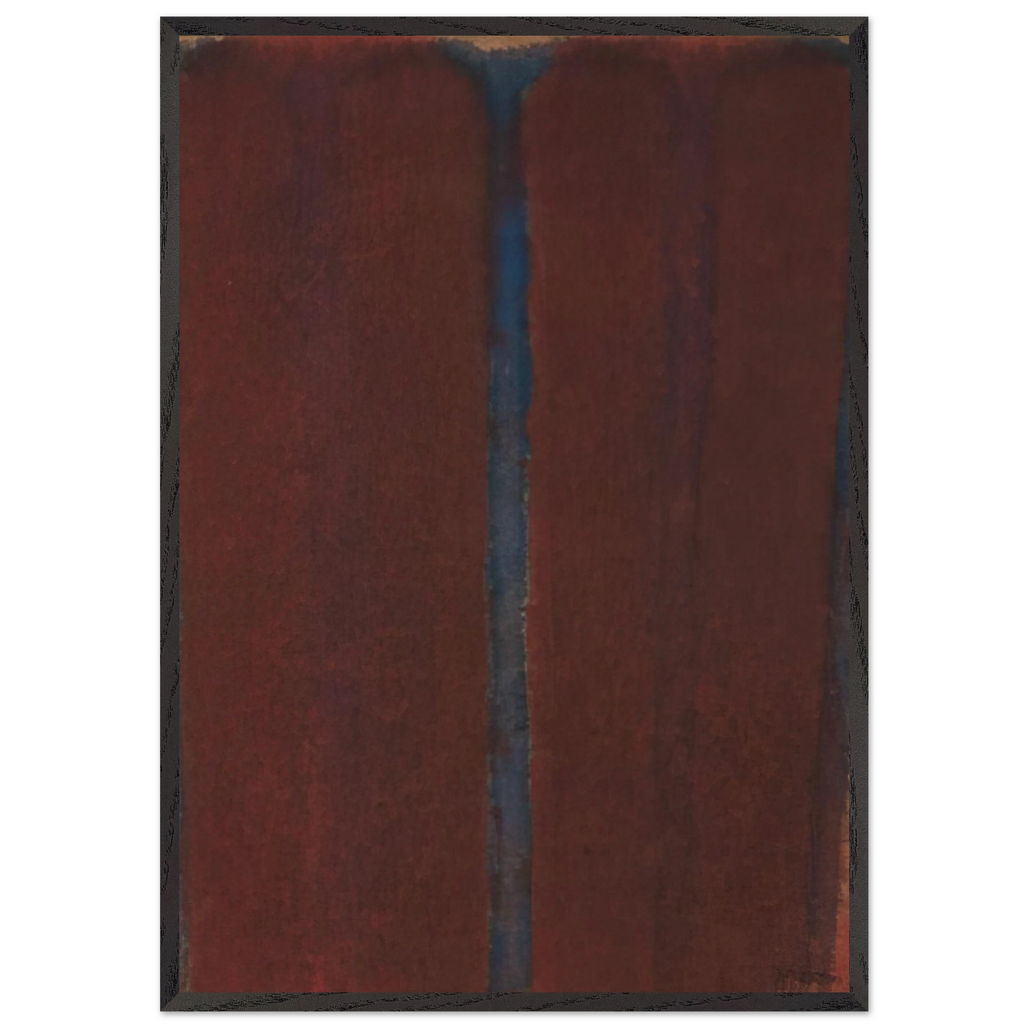 Umber Blue - 1973 - Yun Hyong-keun Framed Art Print – Black Wooden Frame - Default Title - -Framed Art Print