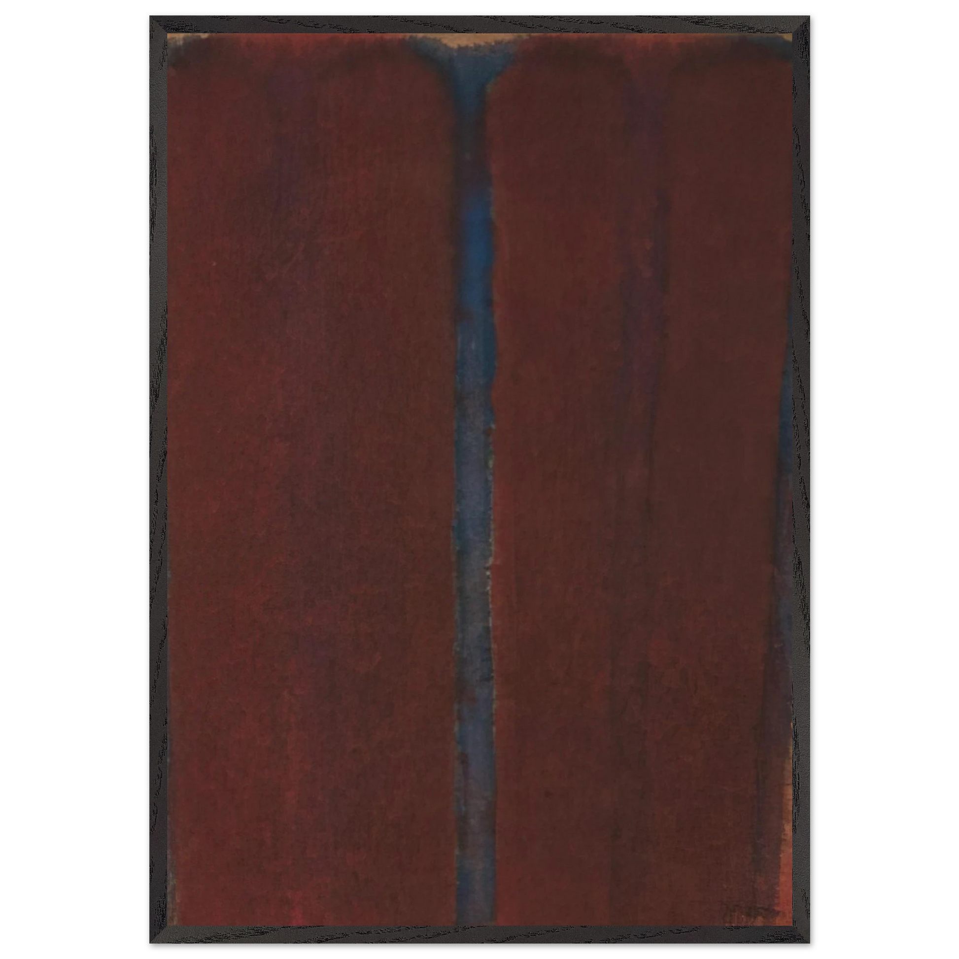 Umber Blue - 1973 - Yun Hyong-keun Framed Art Print – Black Wooden Frame - Default Title - -Framed Art Print