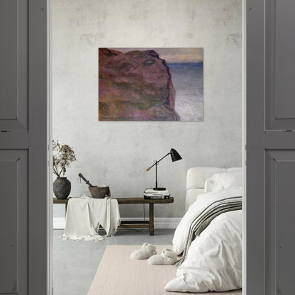 Cliff at Petit Ailly, at Varengeville - claude monet Brushed Aluminum Print - 70x100 cm / 28x40 inches | claude monet Aluminum Print | claude monet Prints