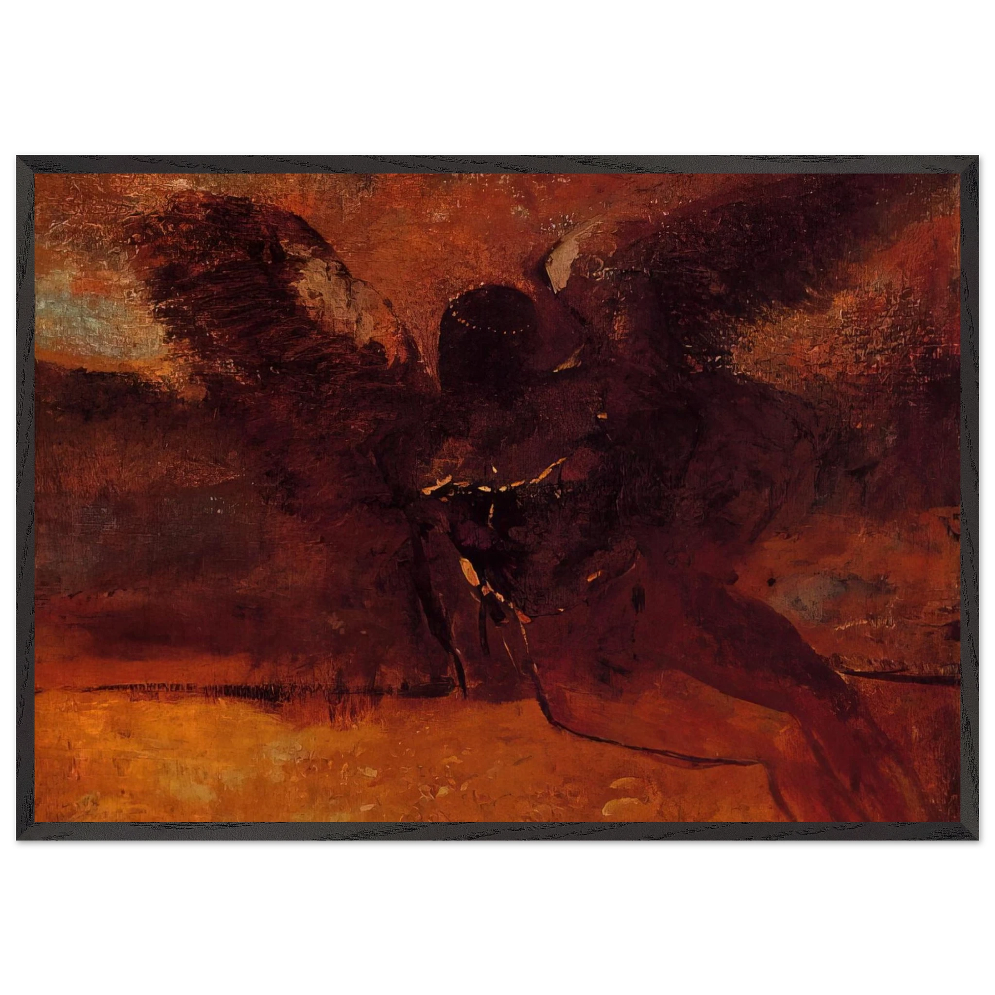 The Fall of Icarus - 1958 - Pablo Picasso Framed Art Print – Black Wooden Frame - Default Title - -Framed Art Print