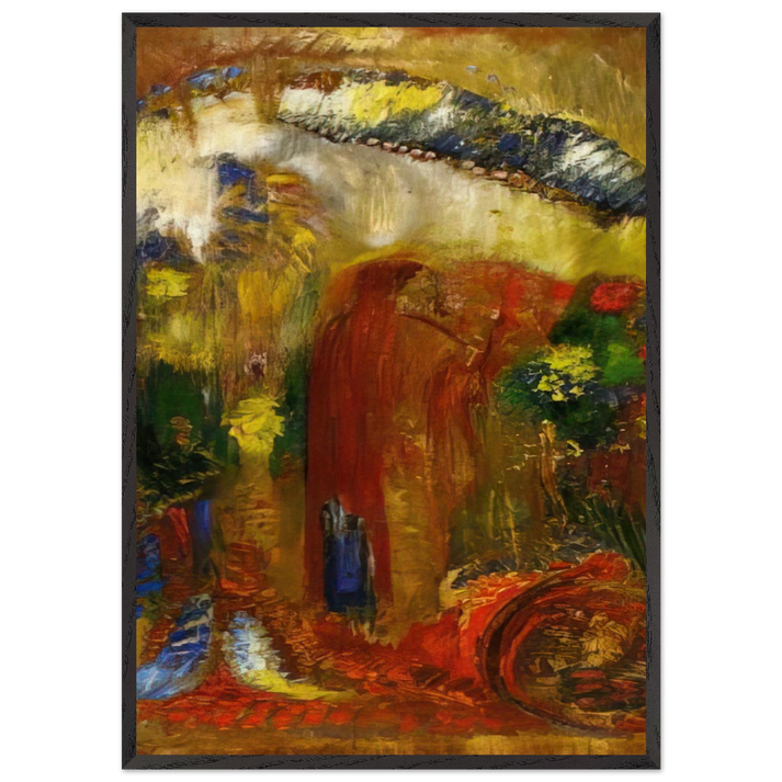 THE SERMON - Odilon Redon 70x100 cm / 28x40 inches Framed Art Print – Black Wooden Frame