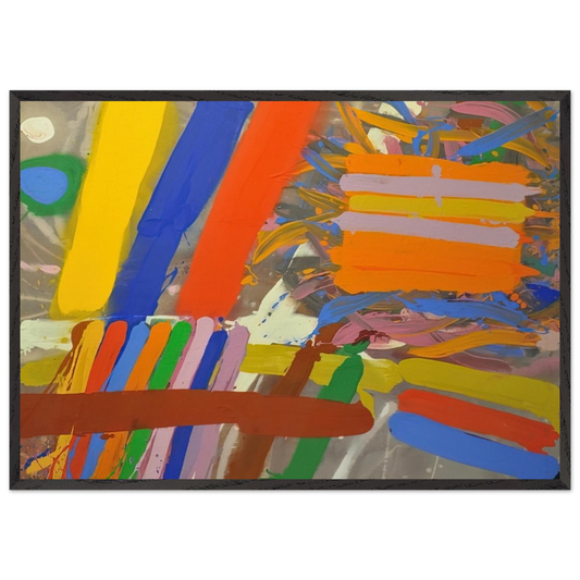 Woolhara - 1986 - Albert Irvin Framed Art Print – Black Wooden Frame - Default Title - -Framed Art Print