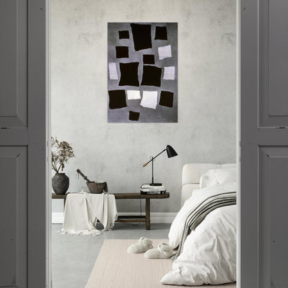 Squares or Rectangles Arranged According to the Laws of Chance - Jean Arp Brushed Aluminum Print - 70x100 cm / 28x40 inches | Jean Arp Aluminum Print | Jean Arp Prints