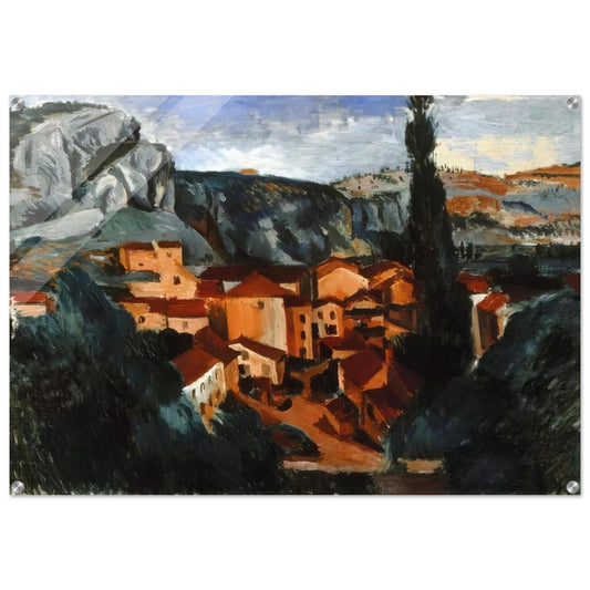 A VILLAGE - Andre Derain Acrylic Print - 70x100 cm / 28x40″ inches | Andre Derain Wall Art | Andre Derain Prints