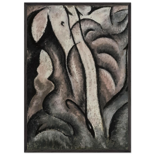 Sentimental Music - 1913 - Arthur Dove Framed Art Print – Black Wooden Frame - Default Title - -Framed Art Print