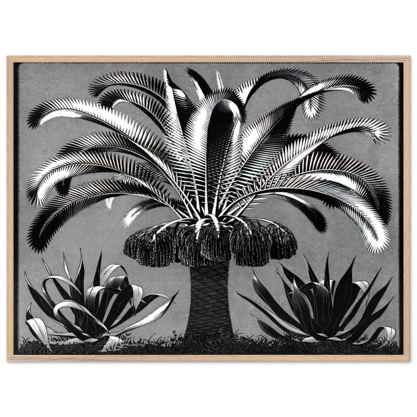 MC Escher - PALM Wall Art - 60x80 cm / 24x32 inches - Fine Art Poster - -