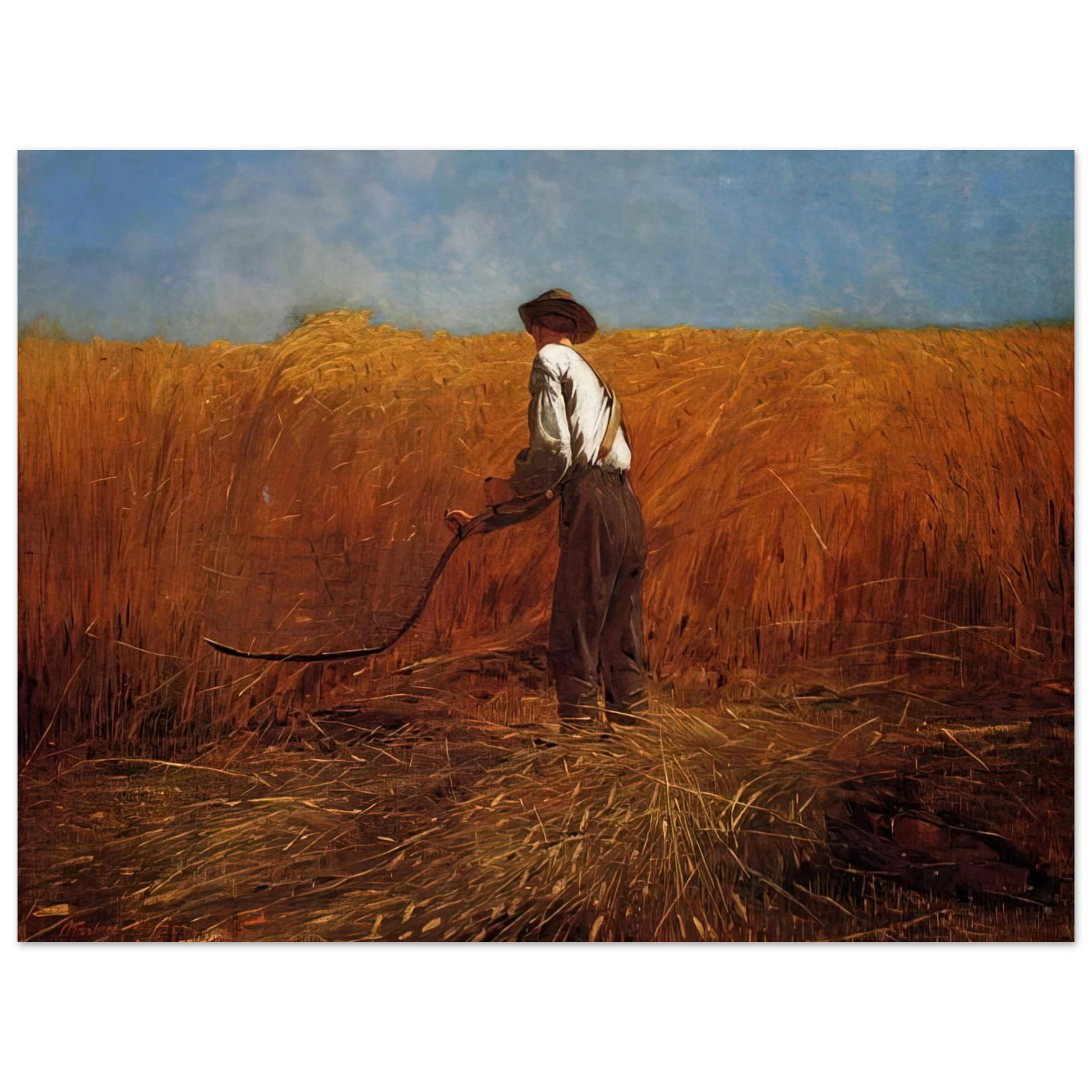 Winslow Homer - THE VETERAN IN A NEW FIELD Fine Art Poster - Default Title