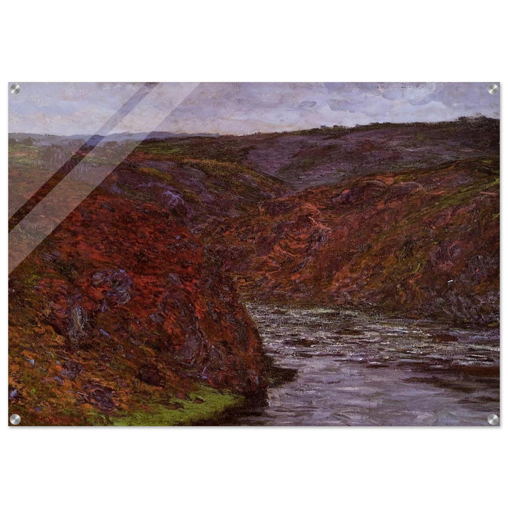 Valley of the Creuse, Grey Sky - claude monet Acrylic Print - 70x100 cm / 28x40″ inches | claude monet Wall Art | claude monet Prints