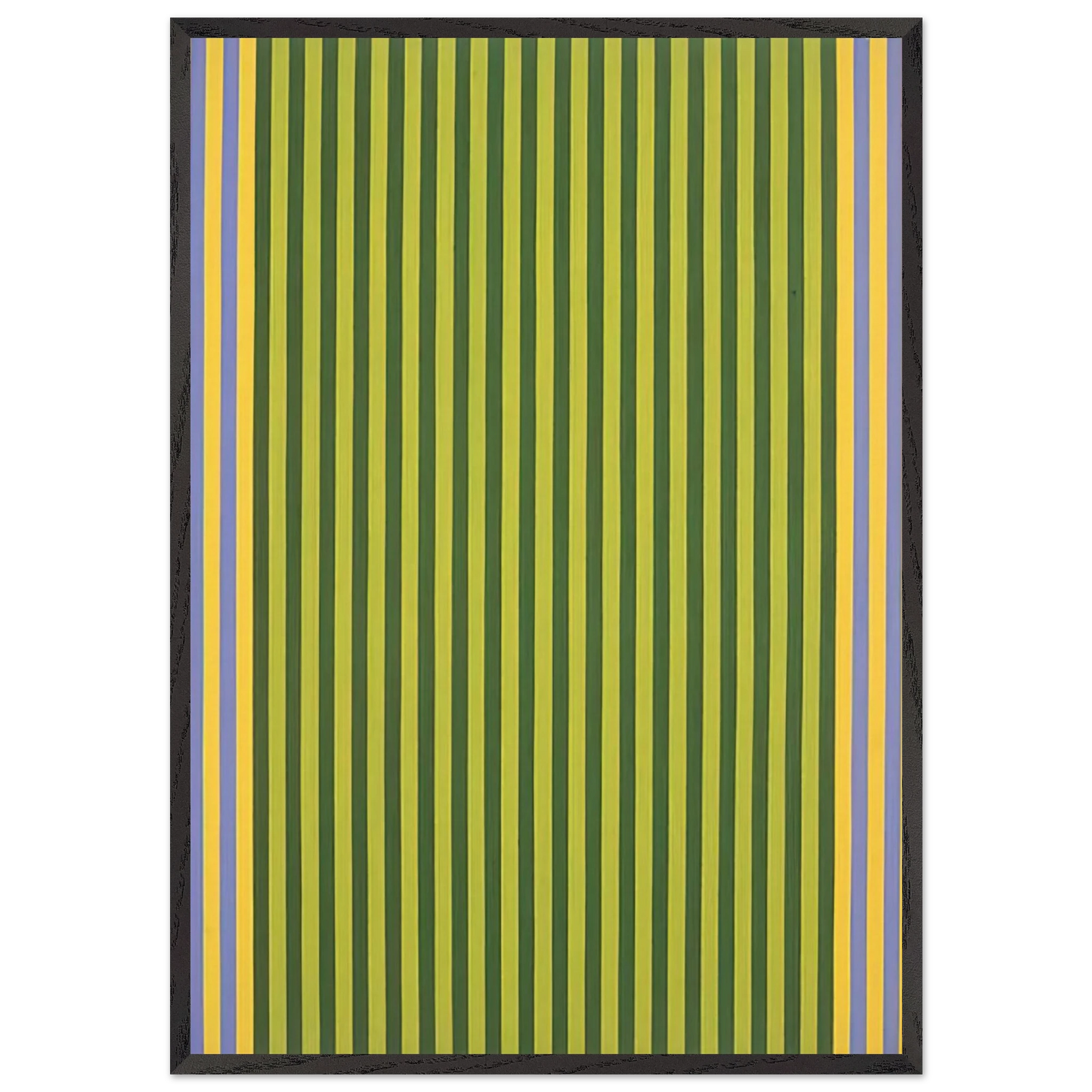 LimelightSounds of Grass - 1960 - Gene Davis Framed Art Print – Black Wooden Frame - Default Title - -Framed Art Print