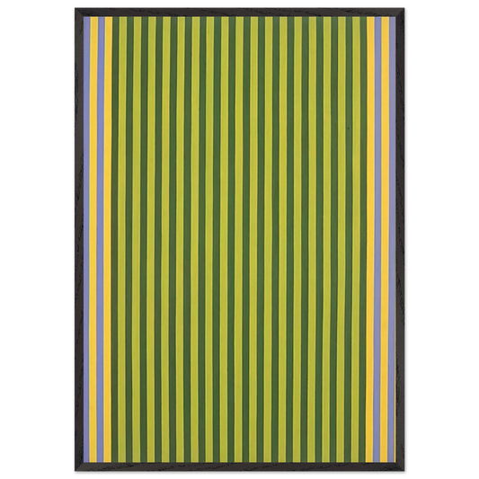 LimelightSounds of Grass - 1960 - Gene Davis Framed Art Print – Black Wooden Frame - Default Title - -Framed Art Print