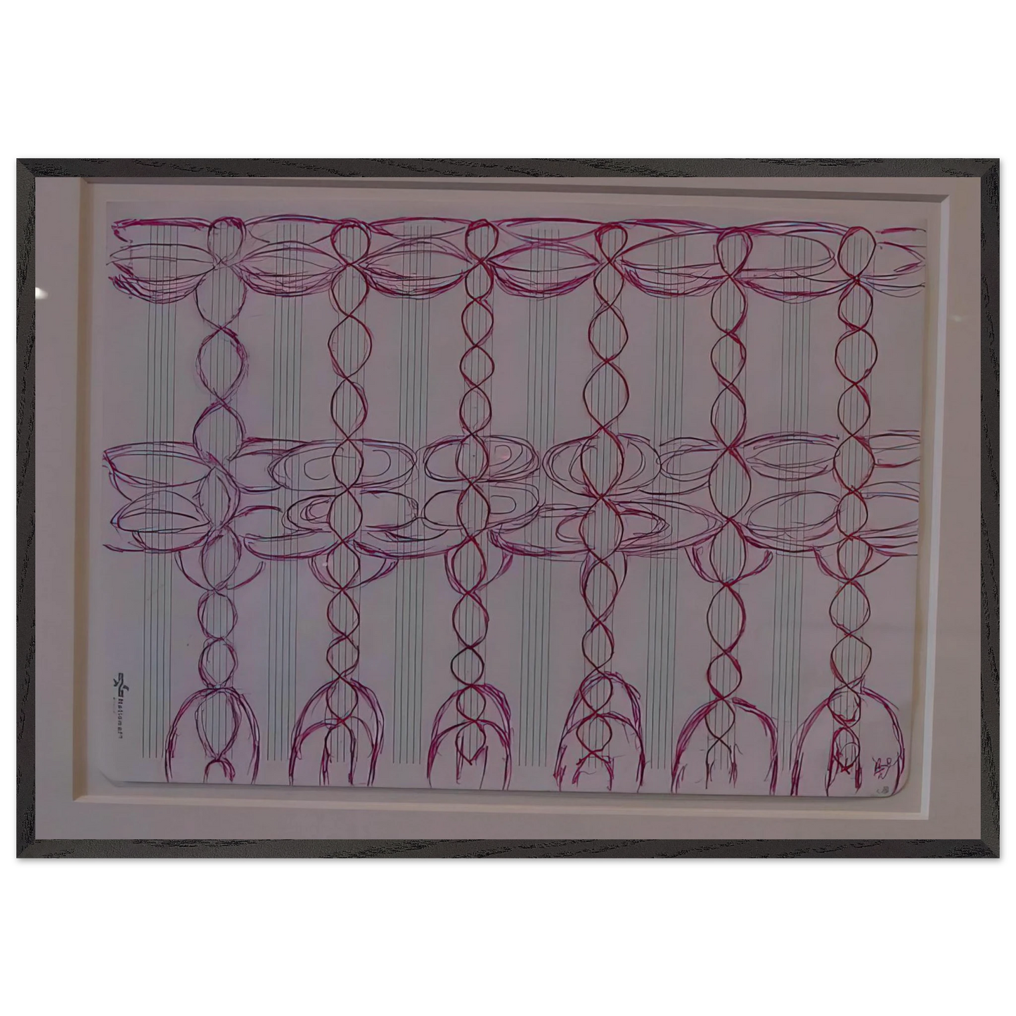 CHANGE THE DIRECTION OF THE MUSIC STAFF - Louise Bourgeois Framed Art Print – Black Wooden Frame - Default Title - -Framed Art Print