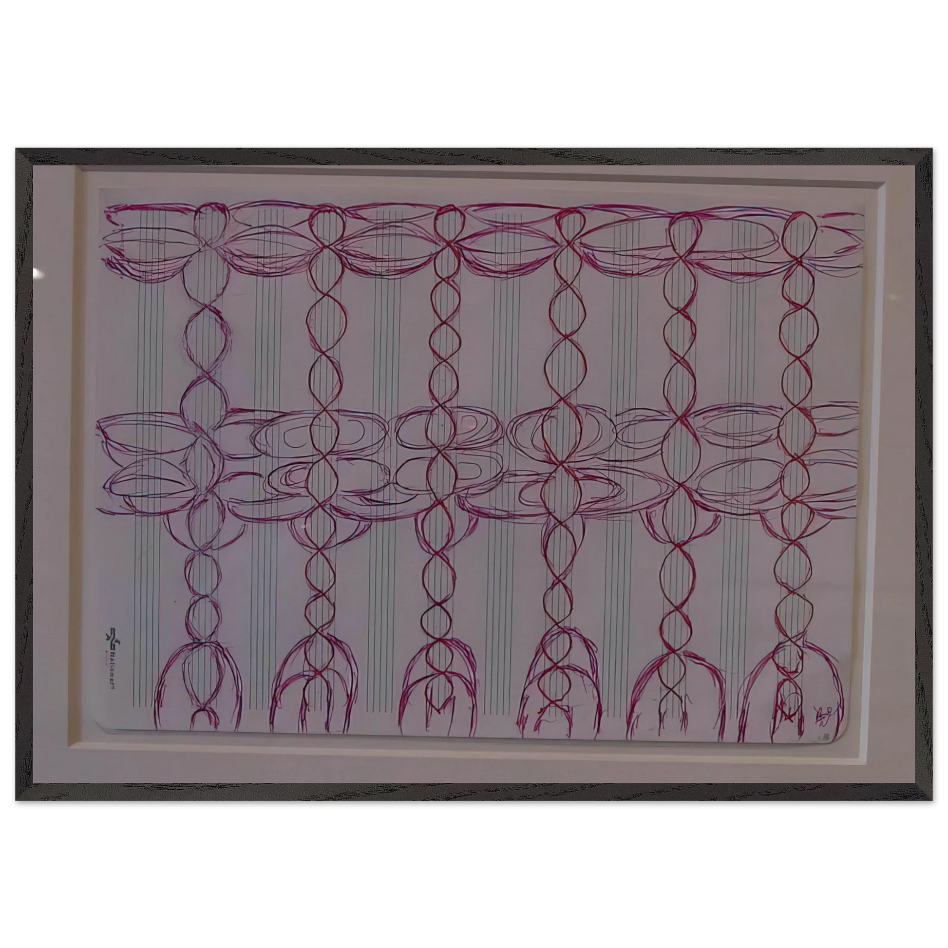 CHANGE THE DIRECTION OF THE MUSIC STAFF - Louise Bourgeois Framed Art Print – Black Wooden Frame - Default Title - -Framed Art Print