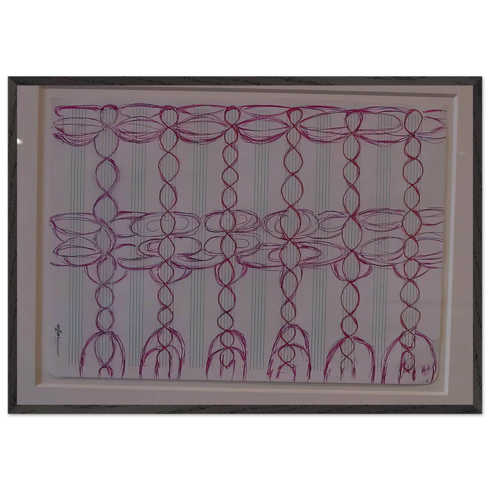 CHANGE THE DIRECTION OF THE MUSIC STAFF - Louise Bourgeois 70x100 cm / 28x40 inches Framed Art Print – Black Wooden Frame