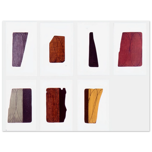 Robert Mangold - FRAGMENTS I VII 1998 Fine Art Poster - Default Title