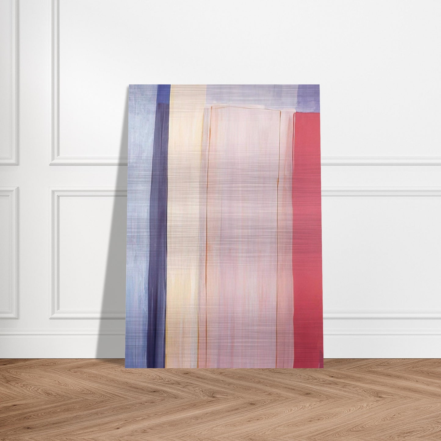 Trains and Oceans - 1973 - Ronnie Landfield Brushed Aluminum Print - 70x100 cm / 28x40 inches | Ronnie Landfield Aluminum Print | Ronnie Landfield Prints